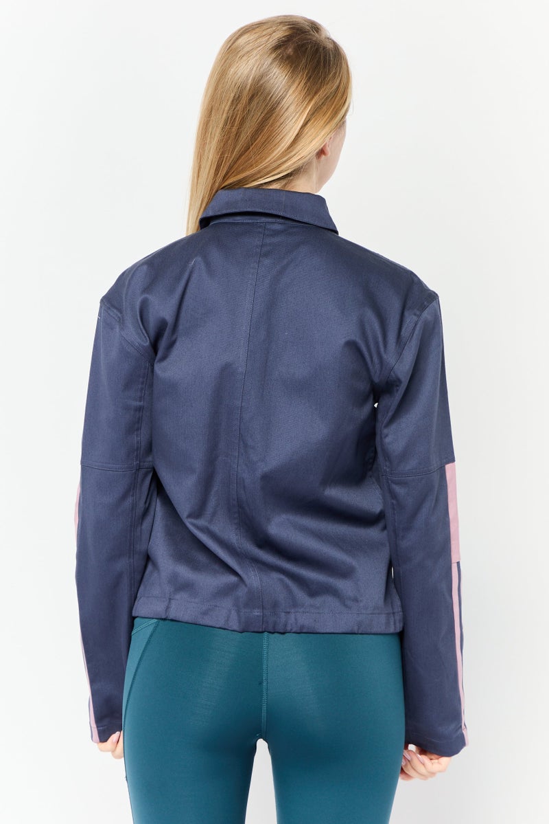Adidas Women Sportswear Fit Outdoor Cargo Jacket Shirts, Shadow Navy - Image 3