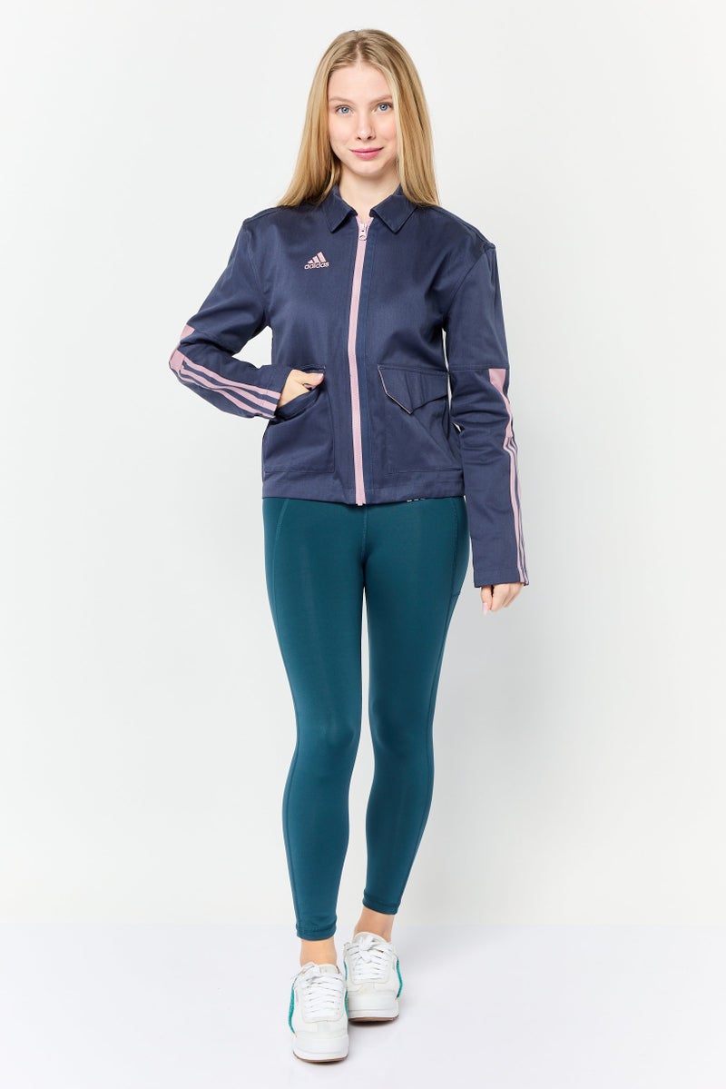 Adidas Women Sportswear Fit Outdoor Cargo Jacket Shirts, Shadow Navy - Image 2