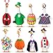 Silicherry 8 Set Holiday Seasonal Goose Outfits for 23 Cement Porch Goose Statue Valentine Easter Spring St Patrick All Season Costume for Lawn Garden Patio Indoor Outdoor DecorTypical Style - Image 3