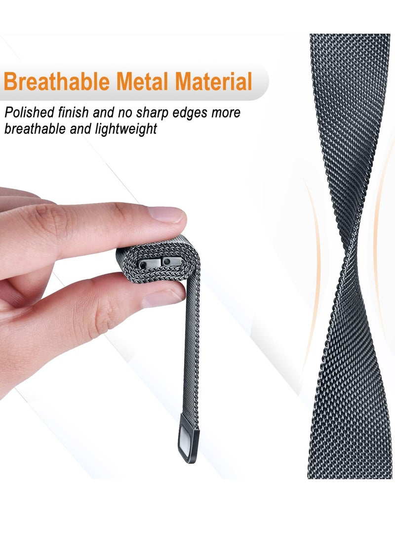 S-Color Galaxy Watch Ultra Strap Magnetic Metal Wistband Stainless Steel Mesh Milanesse Loop Magnet Clasp Replacement Strap Compatible for Samsung Galaxy Watch Ultra Band Watch 7 47mm Men Women - Image 4