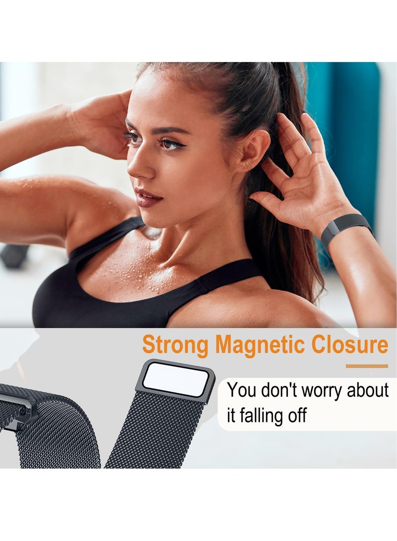 S-Color Galaxy Watch Ultra Strap Magnetic Metal Wistband Stainless Steel Mesh Milanesse Loop Magnet Clasp Replacement Strap Compatible for Samsung Galaxy Watch Ultra Band Watch 7 47mm Men Women - Image 5