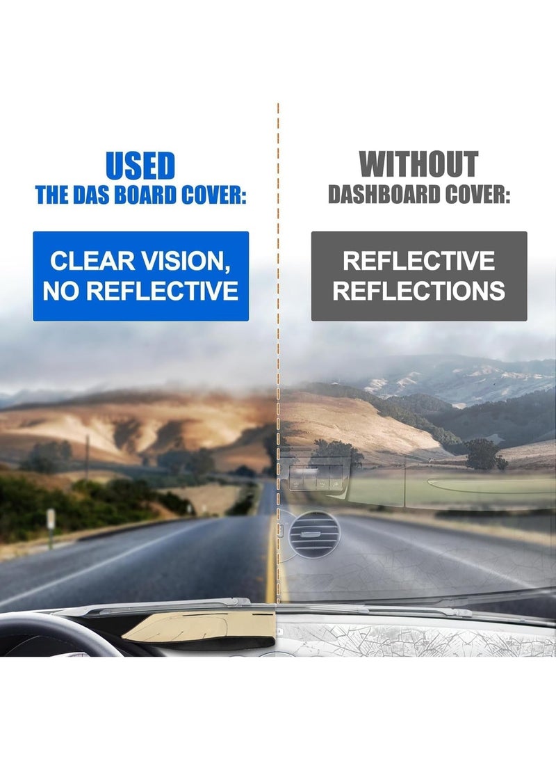 KGL BROSISS Dashboard Cover Compatible for Toyota Land Cruiser Prado 2007 2008 2009 2010 Dash Cover Mat Anti UV Anti Slip Anti Sun Carpet Pad - Image 2