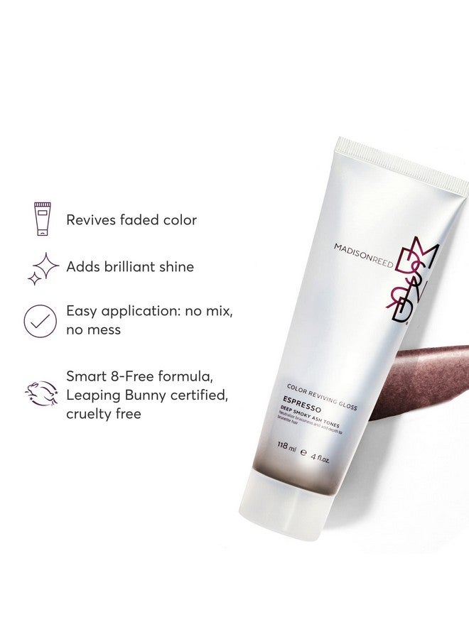 Madison Reed Color Reviving Gloss Espresso Brown Semipermanent Hair Dye Enhances Hair Color & Corrects Tone Adds Brilliant Shine Keratin & Argan Oil 4 Fl Oz (118 Ml) - Image 5
