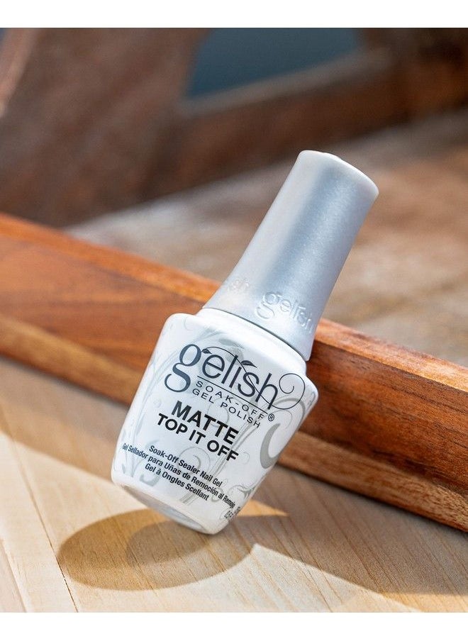 Gelish Mini Matte Top It Off Sealer Gel Top Coat Led Gel Polish Matte Top Coat Top Coat For Gel Nails 0.3 Oz.  - Image 3