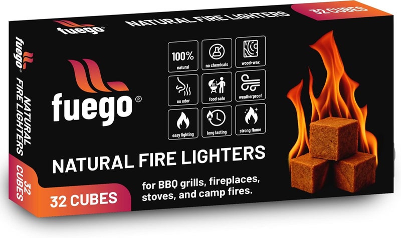 Fuego Natural Fire Lighter Cubes (32 Units) - Image 1