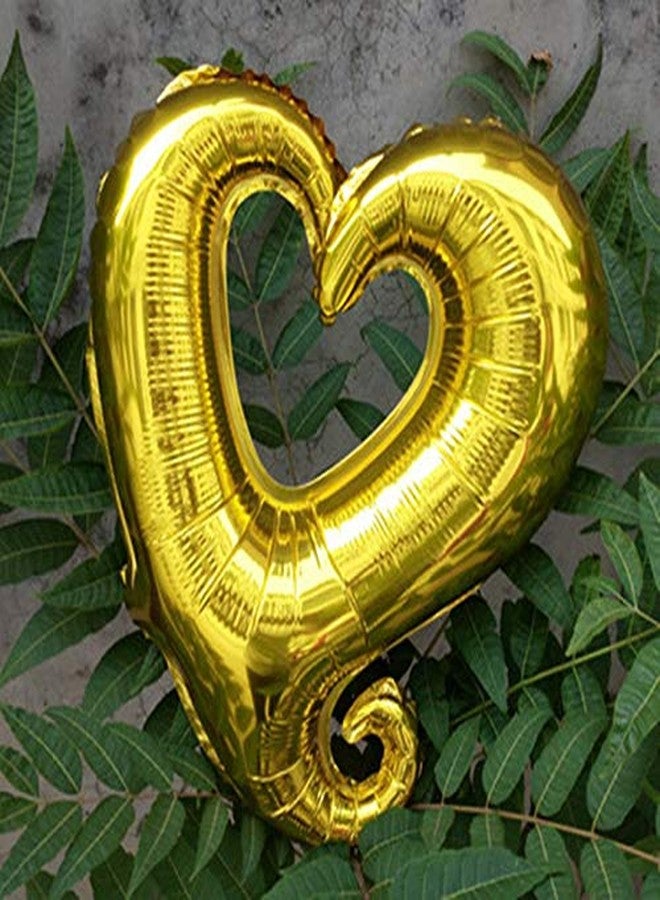 سوتشات بالونات سوتشات الذهبية على شكل قلب، بالونات مايلر فويل على شكل قلب للحب لتزيين حفلات الزفاف في عيد الحب، 10 قطع - Image 3