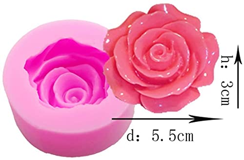Beespring Flower Bloom Rose Shape Silicone Fondant Soap 3D Cake Molds Cupcake Jelly Candy Chocolate Decoration Baking Tool Mould - Image 3