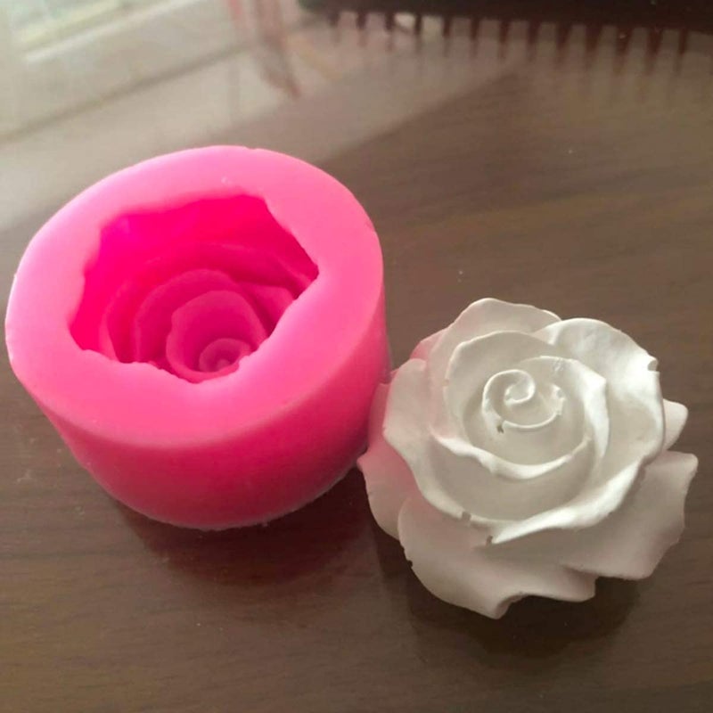 Beespring Flower Bloom Rose Shape Silicone Fondant Soap 3D Cake Molds Cupcake Jelly Candy Chocolate Decoration Baking Tool Mould - Image 2