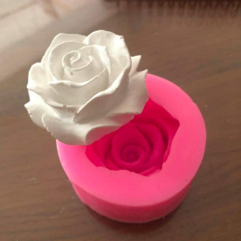 Beespring Flower Bloom Rose Shape Silicone Fondant Soap 3D Cake Molds Cupcake Jelly Candy Chocolate Decoration Baking Tool Mould - Image 1