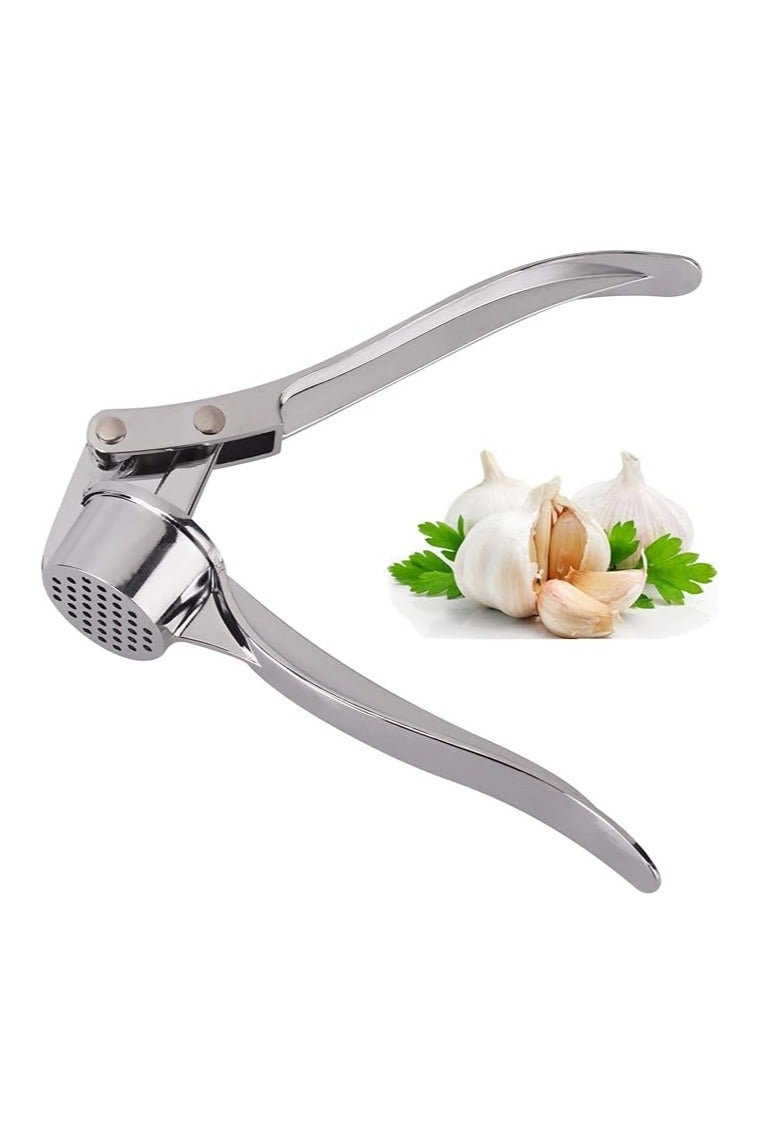 JSDOIN Professional Kitchen Garlic Press, Garlic Mincer Ginger Crusher UK, Peeler Squeezer Heavy Duty Garlic Presser,Garlic Crush, User-Friendly Garlic Chopper, Easy to Clean and Durable - Image 1