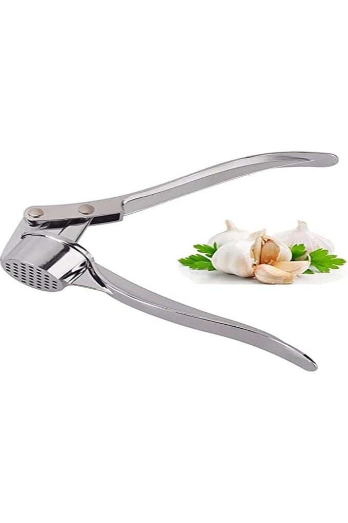 JSDOIN Professional Kitchen Garlic Press, Garlic Mincer Ginger Crusher UK, Peeler Squeezer Heavy Duty Garlic Presser,Garlic Crush, User-Friendly Garlic Chopper, Easy to Clean and Durable - Image 3