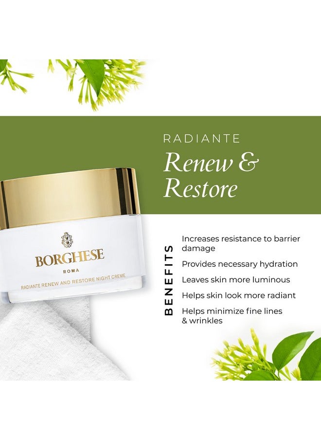Borghese Radiante Renew And Restore Night Creme, 1.0 Oz  - Image 4