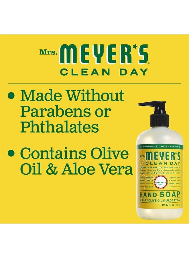 Mrs. Meyer's Clean Day Hand Soap Made With Essential Oils Biodegradable Formula Honeysuckle 12.5 Fl Oz - Image 2