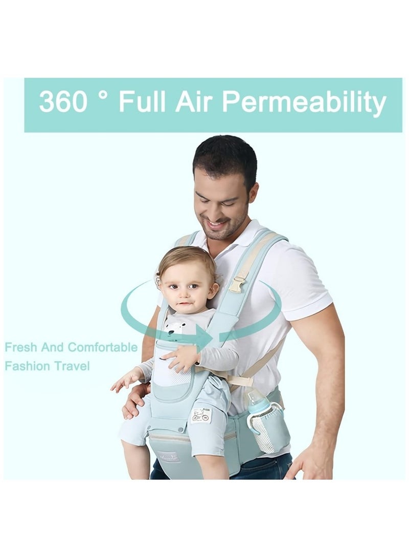 Ru syanl Baby Carrier with Hip Seat Baby Waist Stool with Storage Box Baby Holder Breathable Comfortable Separable Sling for Newborn Infant Toddler  - Image 3