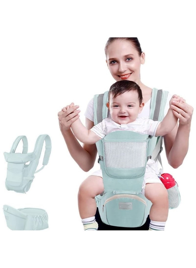 Ru syanl Baby Carrier with Hip Seat Baby Waist Stool with Storage Box Baby Holder Breathable Comfortable Separable Sling for Newborn Infant Toddler  - Image 4