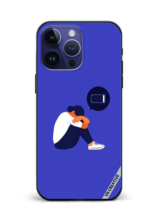 VR CREATIVE - Protective Case Cover For Apple iPhone 15 Pro Battery Low Design Multicolour - Image 1