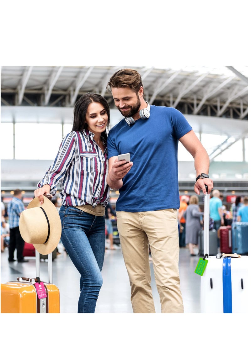 4-Pack Luggage Tags with ID Cards for Suitcases - Travel Bag Tags to Prevent Loss of Baggage and Ensure Easy Identification - Image 2