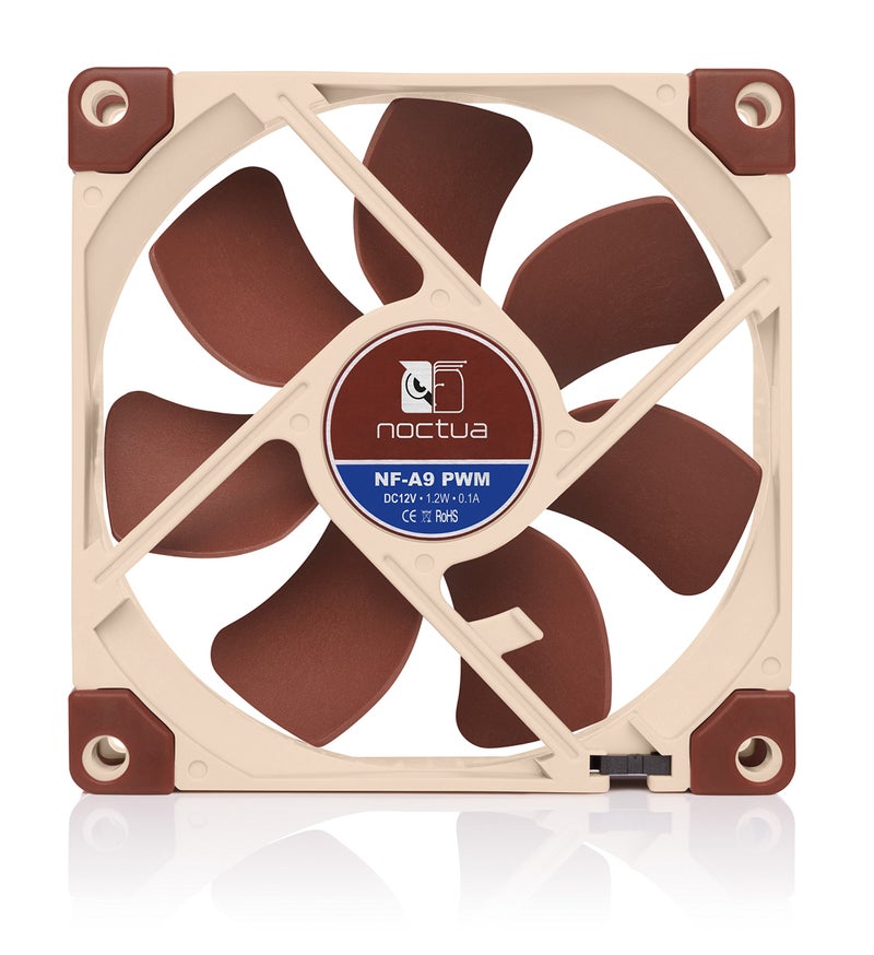 NOCTUA مروحة نوكتوا NF-A9 PWM، مروحة هادئة متميزة، 4 دبابيس (92 مم، بني) - Image 4