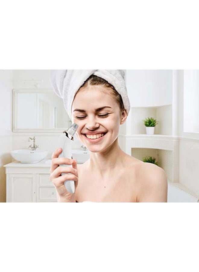 Elle Facial Pore Cleanser, Removes Blackheads & Whiteheads, Vacuum Suction Dirt/Oil Fast, Includes 4 attachments, Sage Grey - Image 2