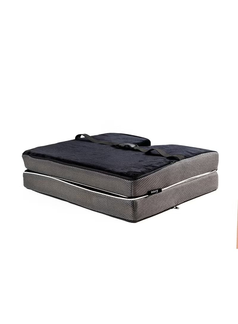 Ergonomic Car Seat Cushion with Coccyx Relief, Black - Image 4