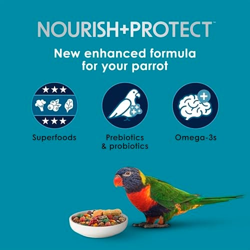 Kaytee Forti-Diet Pro Health Nourish+Protect Parrot Food, Comprehensive Nutrition Backed by Science, Digestive Health, Immune Support, 5 pounds - Image 3
