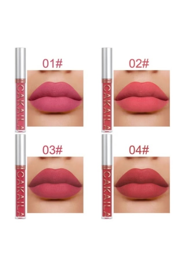 كاكيلا مجموعة أحمر شفاه سائل مطفي من CAKAILA – 10 ألوان ثابتة حتى 24 ساعة – مقاوم للماء والتلطخ – تركيبة مرطبة غير مجففة - Image 3