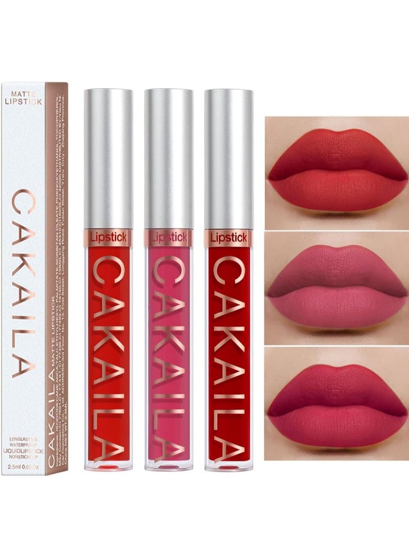 CAKAILA Set of 10 Long-Lasting Liquid Lipsticks – Variety of Shades & Long Wear CAKAILA Matte Liquid Lipstick Set – 10 Colors – Long Lasting Up to 24 Hours – Waterproof & Smudge Proof – Non-Drying Formula - Image 1