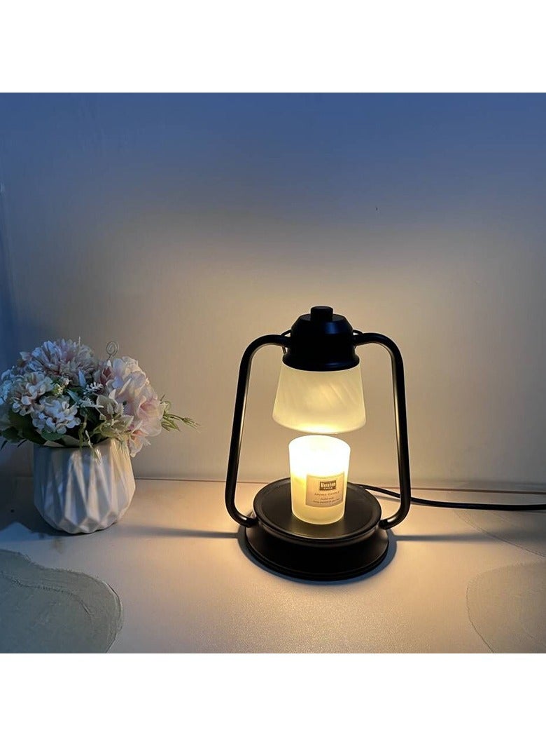 general Vintage Candle Lamp Iron Art Aroma Wax Warmer Lamp for Bedroom Bedside Desk Creative Table Lamp UK Standard - Image 2
