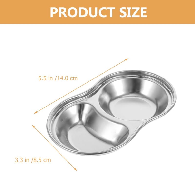 Stainless Steel Sauce Dishes 2 Piece Set Small Dipping Bowls Easy Clean for Sushi - Image 5