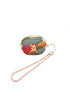 For HuaweiFreebuds Pro3/2 Wireless Bluetooth Headset Cartoon Creative Se3/4i/5i/Pro Soft-Color:Soft Shell Lanyard-colored Bear-Model:Universal For HuaweiFreebuds Pro3/pro4 (protective Case)