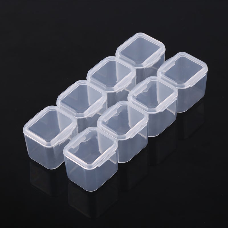 Clear Plastic 28 Slots Adjustable Tablet Medicine Pill Jewelry Storage Organizer Box Container - Image 4
