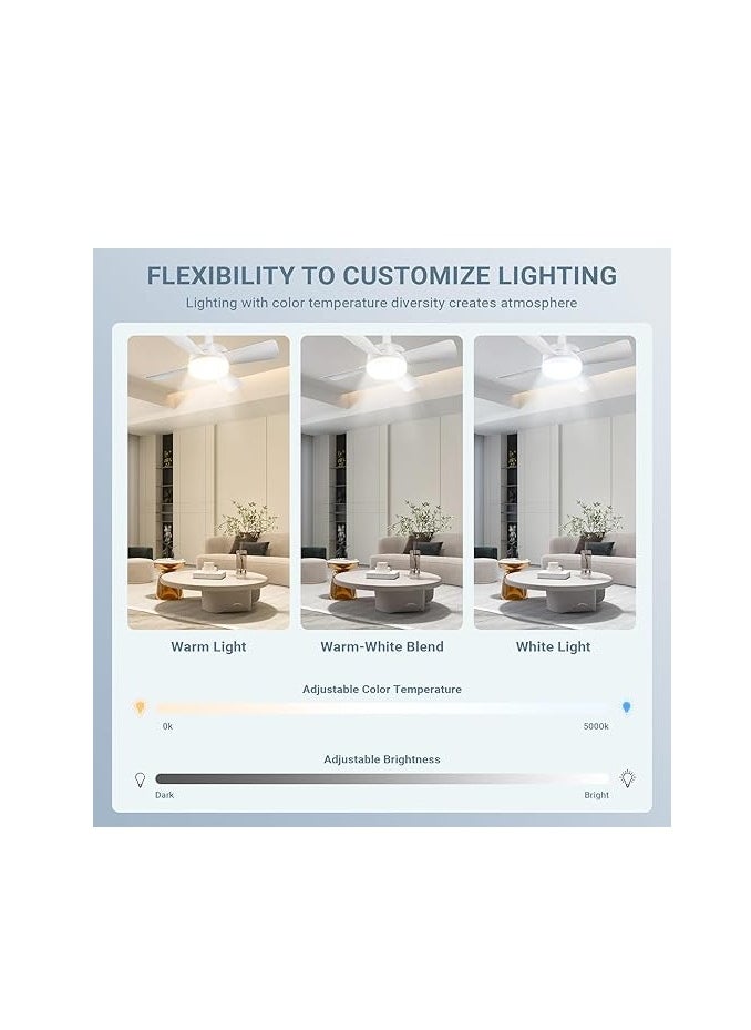 SUN SHINE Ceiling Fans with Lights and Remote  - Image 5