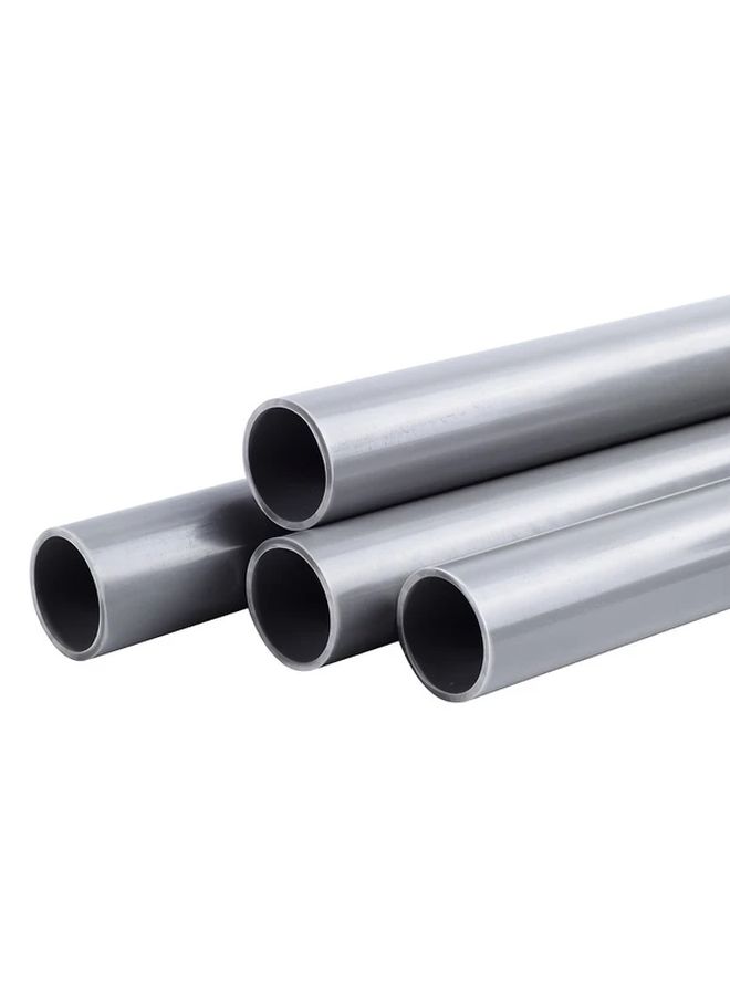 2 Pcs Gray White PVC Water Supply Pipes 20mm 39 37 Inch Corrosion Resistant For Plumbing Drainage Irrigation - Image 2