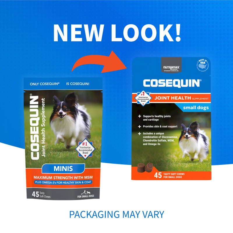 Nutramax Laboratories Cosequin Minis Soft Chews Maximum Strength with MSM Plus Omega3, 45 Count - Image 2