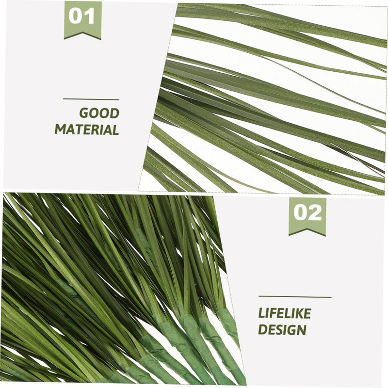 TOPPERFUN 12Pcs Artificial Grass, 11.79in Fake Grass Artificial Shrub Plants, Tall Plants Greenery Stems Weed for Room Indoor Home, Patio, Vase, Restaurant Decoration - Image 2