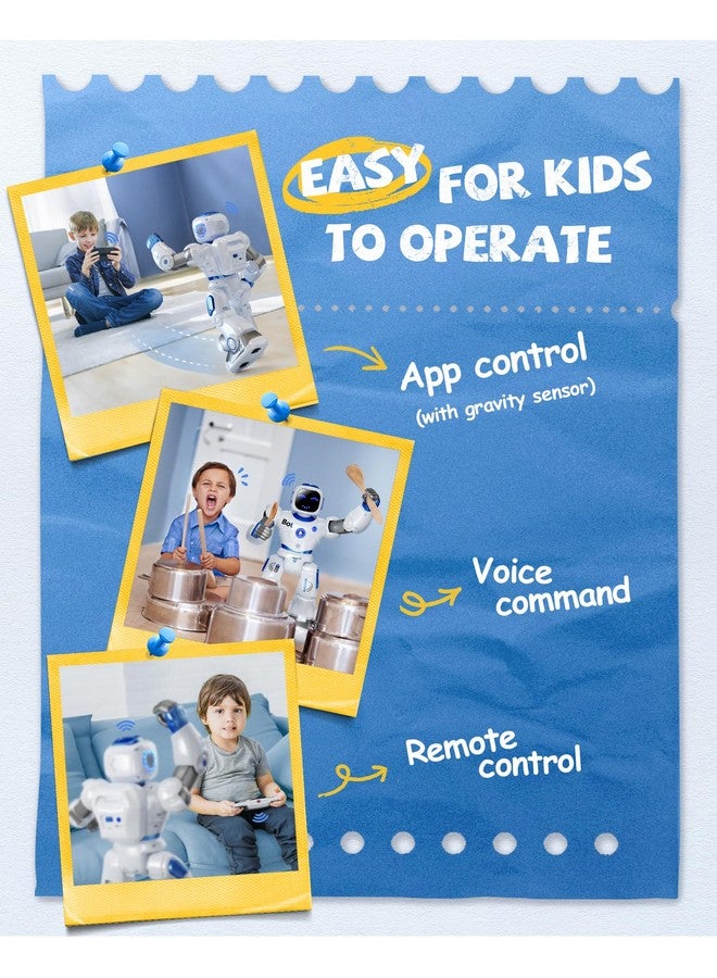 RUKO 1088 Smart Robots For Kids, Large Programmable Interactive Rc Robot With Voice Control, App Control, Present For 4 5 6 7 8 9 Years Old Kids Boys And Girls - Image 5