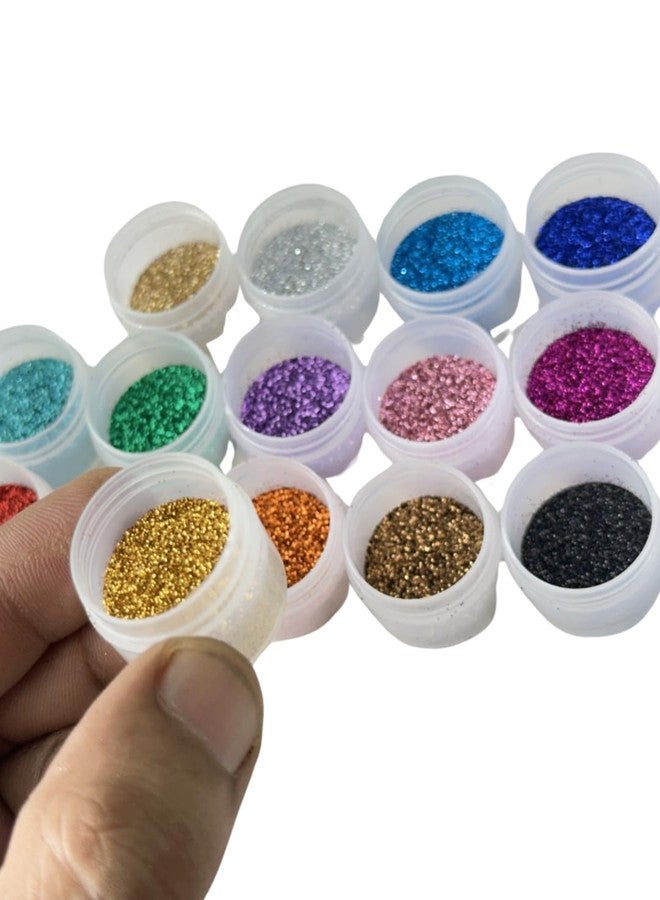 Unique Gold Leafing Studio مجموعة غليتر UGLS مكونة من 15 لونًا، مثالية لفنون الراتنج، وفن الأظافر، ومستلزمات الحرف اليدوية، وزن كل لون 5 غرامات، مناسبة للمهرجانات - Image 3