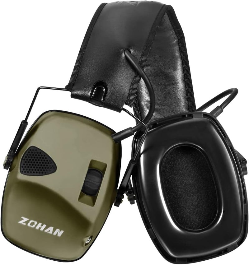 Zohan EM054 Electronic Shooting Ear Protection with Gel Ear Pads, Slim Active Noise Reduction Earmuffs with 4X Sound Amplification for Gun Range - Image 1