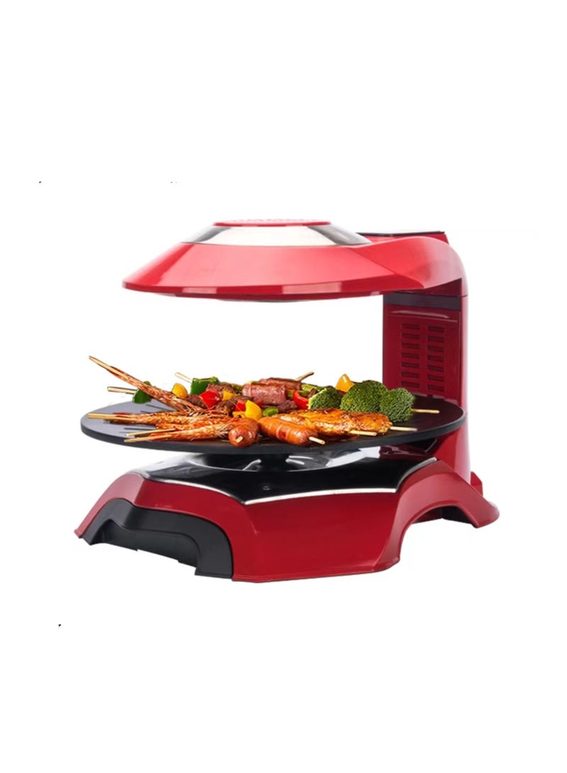 Automatic Rotating 1400w Grill Nonstick Infrared Roaster Indoor Korean Bbq Smokeless Electric Grill - Image 3