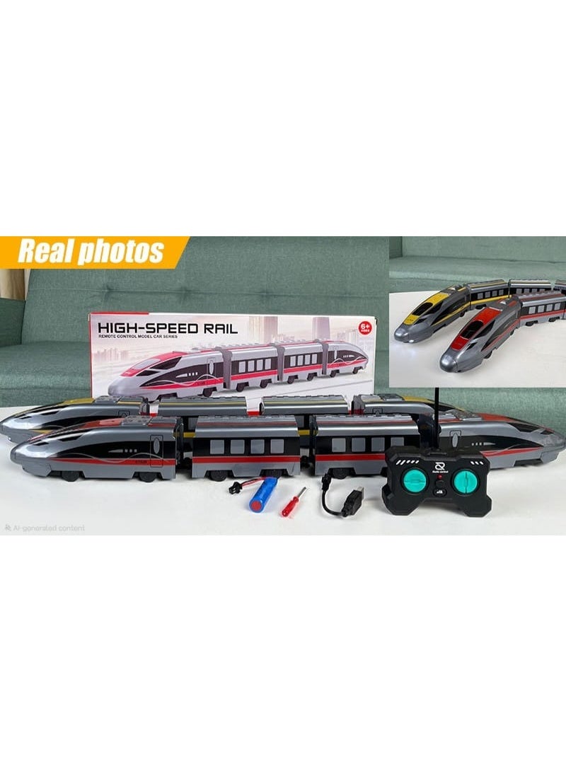 High-Speed Remote Control City Train Toy, Electric RC Train with Wireless Remote for Kids - Image 2