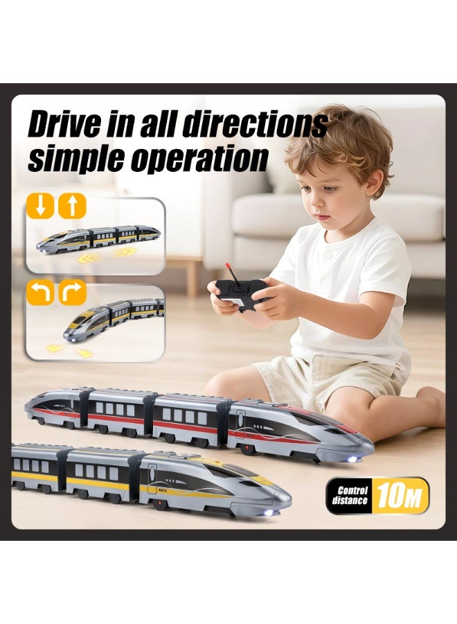 High-Speed Remote Control City Train Toy, Electric RC Train with Wireless Remote for Kids - Image 5