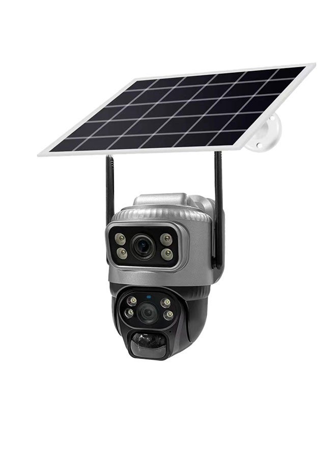 4G Security Camera 3MP Solar Monitoring Camera Mobile Remote Wireless Network Home Outdoor Night Vision - Image 1