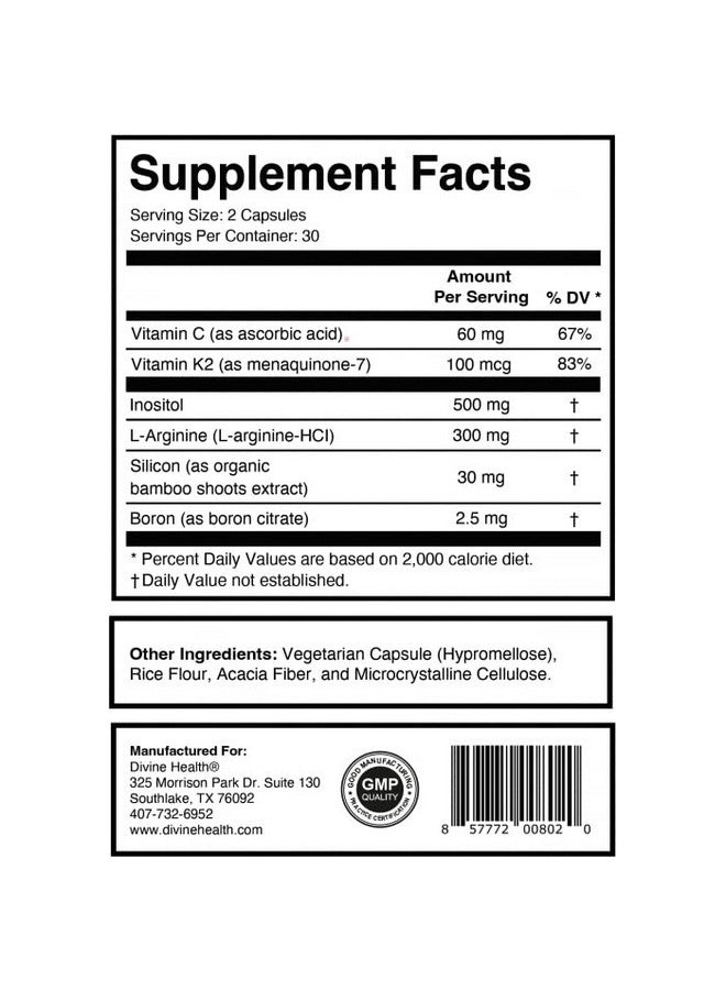 Divine Health Dr. Colbert MD Silical 2 Formulated by Dr. Chad Price, MD | Supports Bone Flexability & Collagen Production | 60 Capsules - Image 4