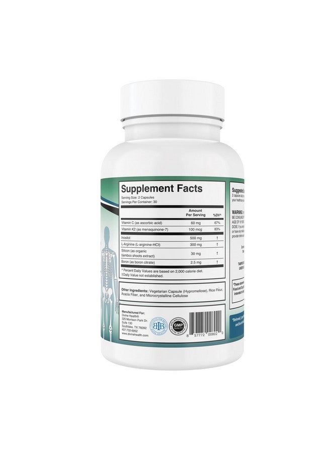 Divine Health Dr. Colbert MD Silical 2 Formulated by Dr. Chad Price, MD | Supports Bone Flexability & Collagen Production | 60 Capsules - Image 2