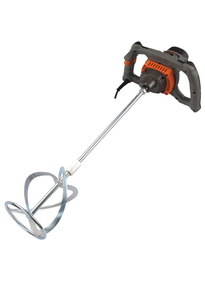 KSEIBI Paint Mixer, Portable Concrete Cement Mixer 1400w Electric Paddle Mixer Adjustable, Ideal for Motar, Paint, Grout, Plaster, Fodder Stirring Tool, Two-Hands Grip, High-Quality Gears.  - Image 1