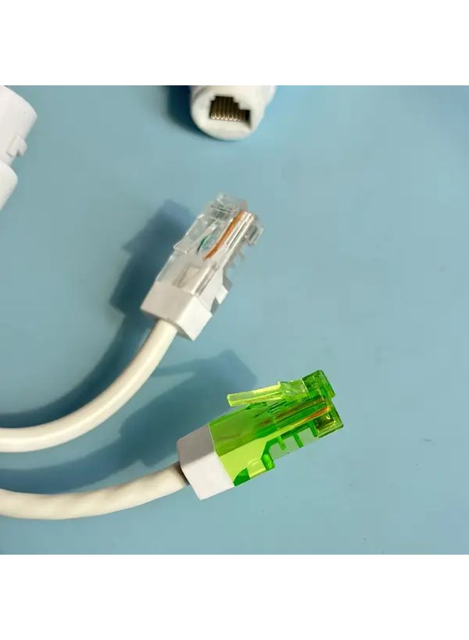 POE Combiner Ethernet Splitter 1 to 2 Ports White For Security Camera System - Image 5