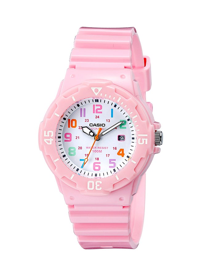 CASIO Girls Resin Analog Watch LRW-200H-4B2 - 34 mm - Pink - Image 1