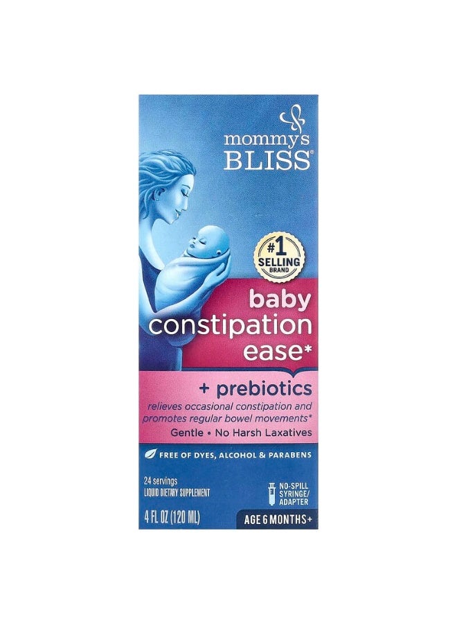 Mommy's Bliss Baby Constipation Ease + Probiotics, Age 6 Months+, 4 fl oz (120 ml) - Image 2