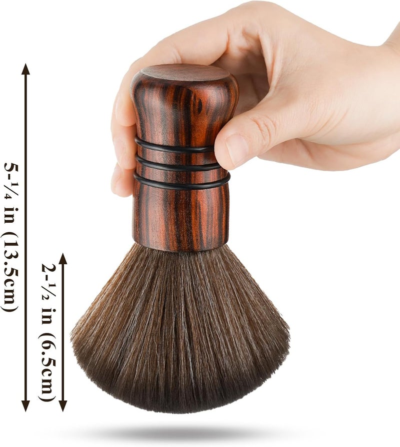 NiHome Large Vinyl Record Cleaning Brush, Anti-Static Soft LP Record Cleaner, Ultra-Fine Fiber Bristles Vinyl Dust Remover Brush, Safe for Vinyl LP CD Album, Beech Wood Handle Retro Design (Red/Black) Trendy natural tone options - Image 2