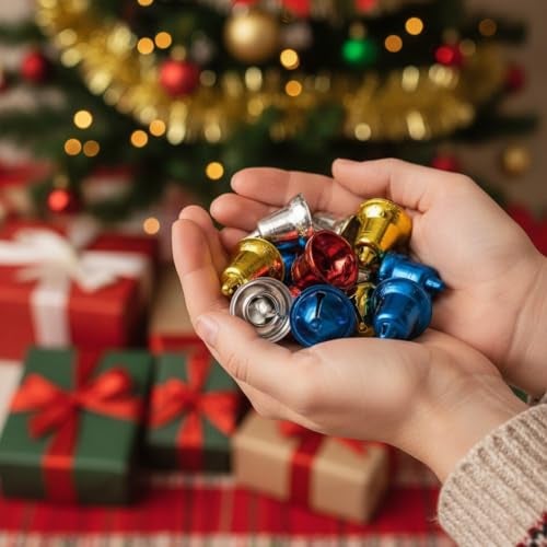 Krisah Reusable Christmas Tree Decoration Items Multi Bells 30 pcs - Image 3